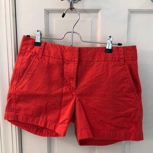 J.Crew women’s coral chino shorts